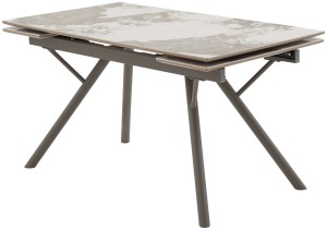 Стол ЛИБЕРТИ 140 цвет ПАНДОРА (Pandora), керамика / Латте каркас