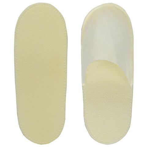 Тапочки одноразовые белые с закрытым мысом КОМПЛЕКТ 25 пар/уп., 43 размер, ЧИСТОВЬЕ,, 00-225