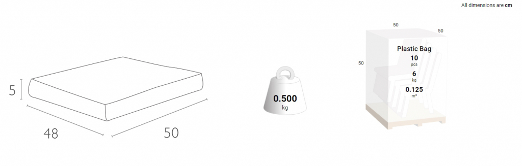 Подушка для кресла Paris Lounge светло-коричневый