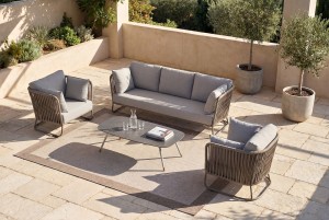 "Багамы" лаунж-зона 5-местная плетеная из роупа (веревки)