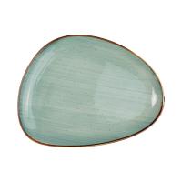 Блюдо VITAL 3, фарфор, зеленый, 26*20*2,5см