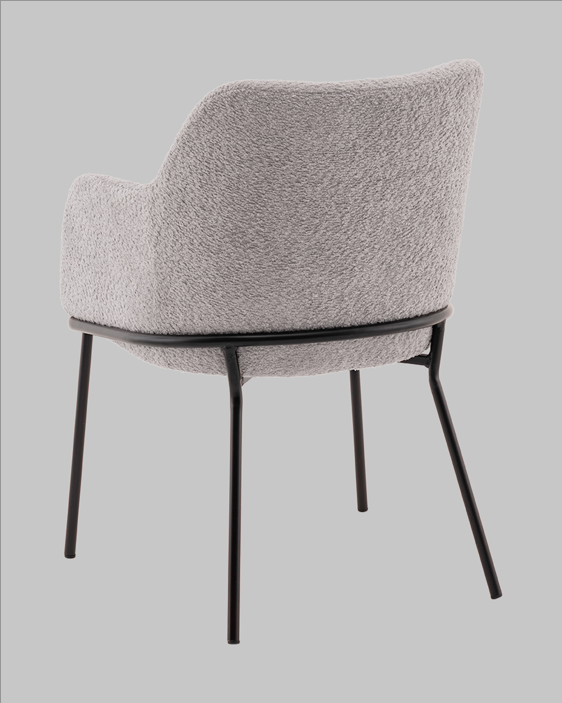 Стул с подлокотниками Кози new ткань букле серый