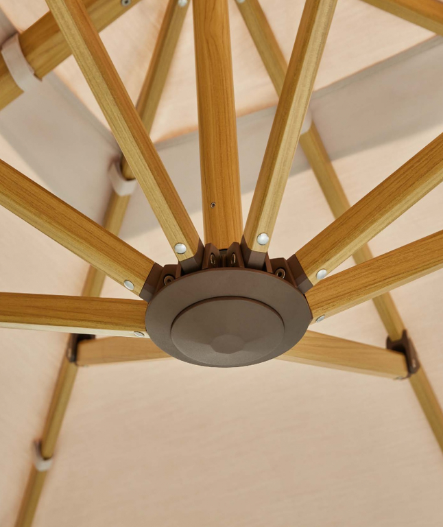 Зонт профессиональный 3х3 м Wing тик, тортора