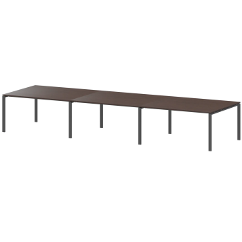 Стол на металлокаркасе для заседаний Арго-М АМ-002.123.3 Дуб венге/Антрацит