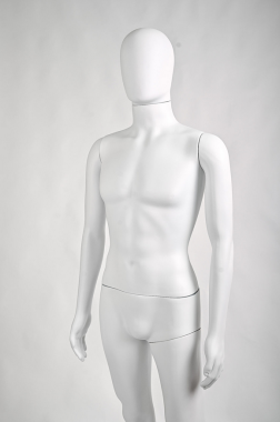 M-2RU.Budget Манекен мужской пластиковый, безликий (бюджетный)