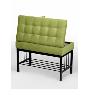 Банкетка Н-76 (черный/салатовый)