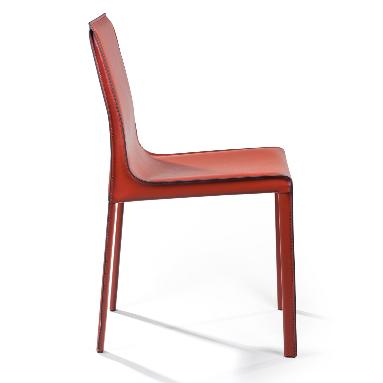 Стул Barrie, кожа ретро-красный
