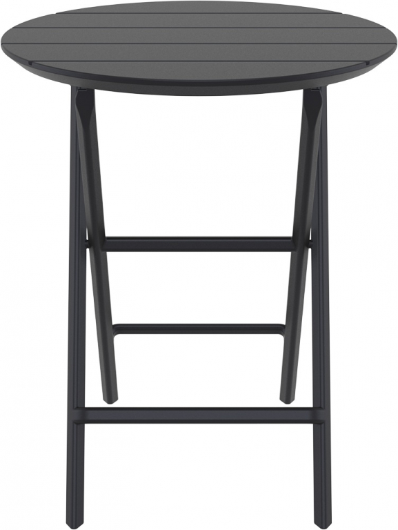 Стол пластиковый складной Helen Folding Table Ø60 черный