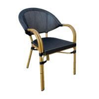 Стул Монпарнас, черный, ножки светло-коричневые под бамбук