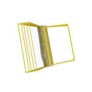 АККОРД-01.А4Gr.Ye Демосистема настенная серая 10 желтых панелей А4