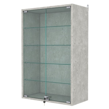 Витрина настенная №2-1АГ, Метрополитан Грей