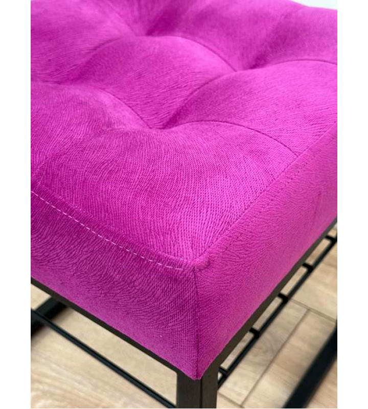 Банкетка Марсей 40-44 с полкой (фуксия/черный)