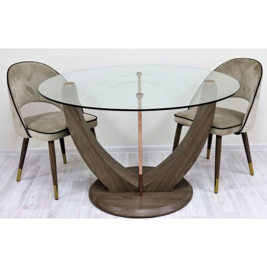 Стол обеденный Орео, прозрачный