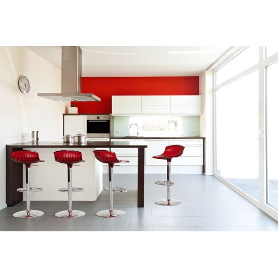 Стул прозрачный барный Aria