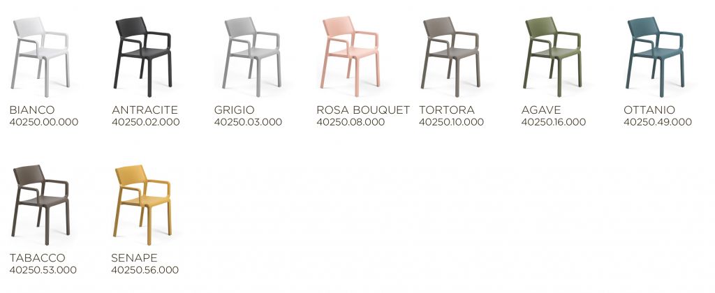 Кресло пластиковое Trill Armchair агава