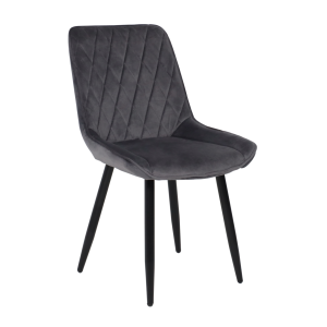 Стул Nika, серый, велюр