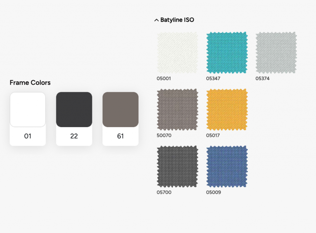 Шезлонг-лежак металлический Wave белый, бирюзовый