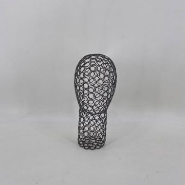 8G Манекен головы металлический для головных уборов на высокой шее