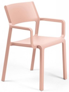 Кресло пластиковое Trill Armchair розовый