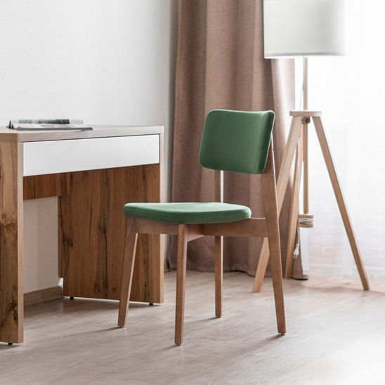 Стул Topas, сиреневый велюр Paddington 12, лак