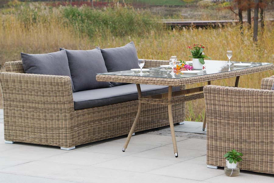 "Моккачино" обеденная группа из искусственного ротанга