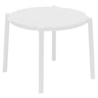 Столик пластиковый журнальный Doga белый