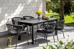 "Венето" обеденная группа на 6 персон со стульями "Милан"