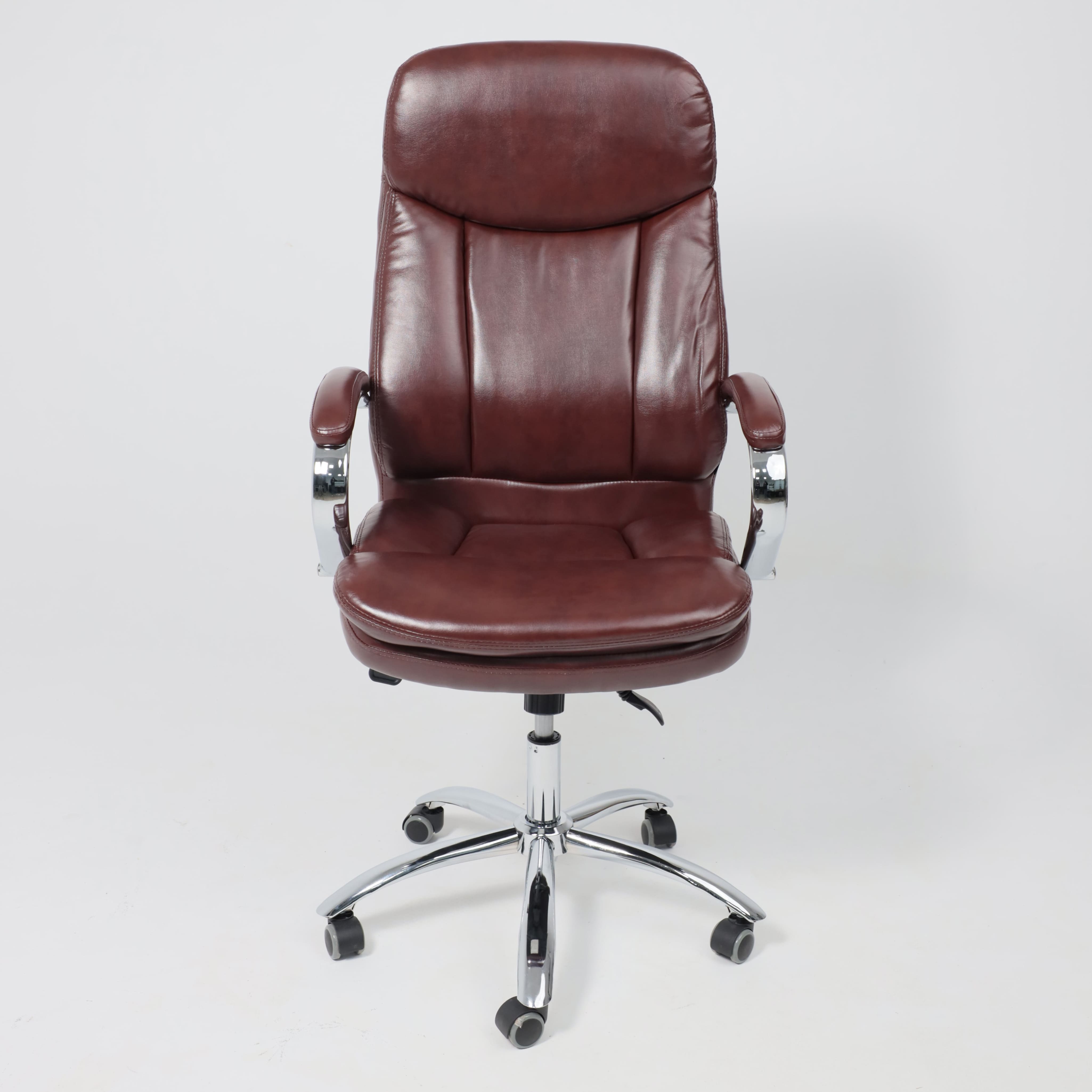 Кресло поворотное Leonardo, коричневый бриллиант, экокожа