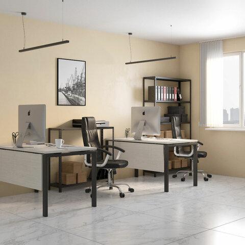 Стеллаж металлический BRABIX "ГРАФИТ MS KD-185/30/70-5", лофт, 1850х700х300 мм, 5 полок, 291267, S240BR123593