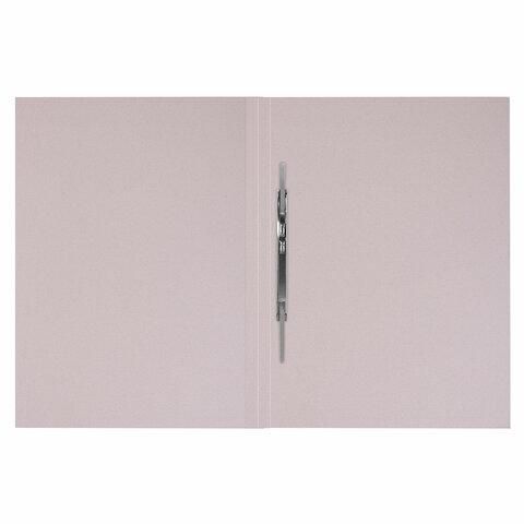 Скоросшиватель картонный мелованный BRAUBERG, гарантированная плотность 360 г/м2, синий, до 200 листов, 121518