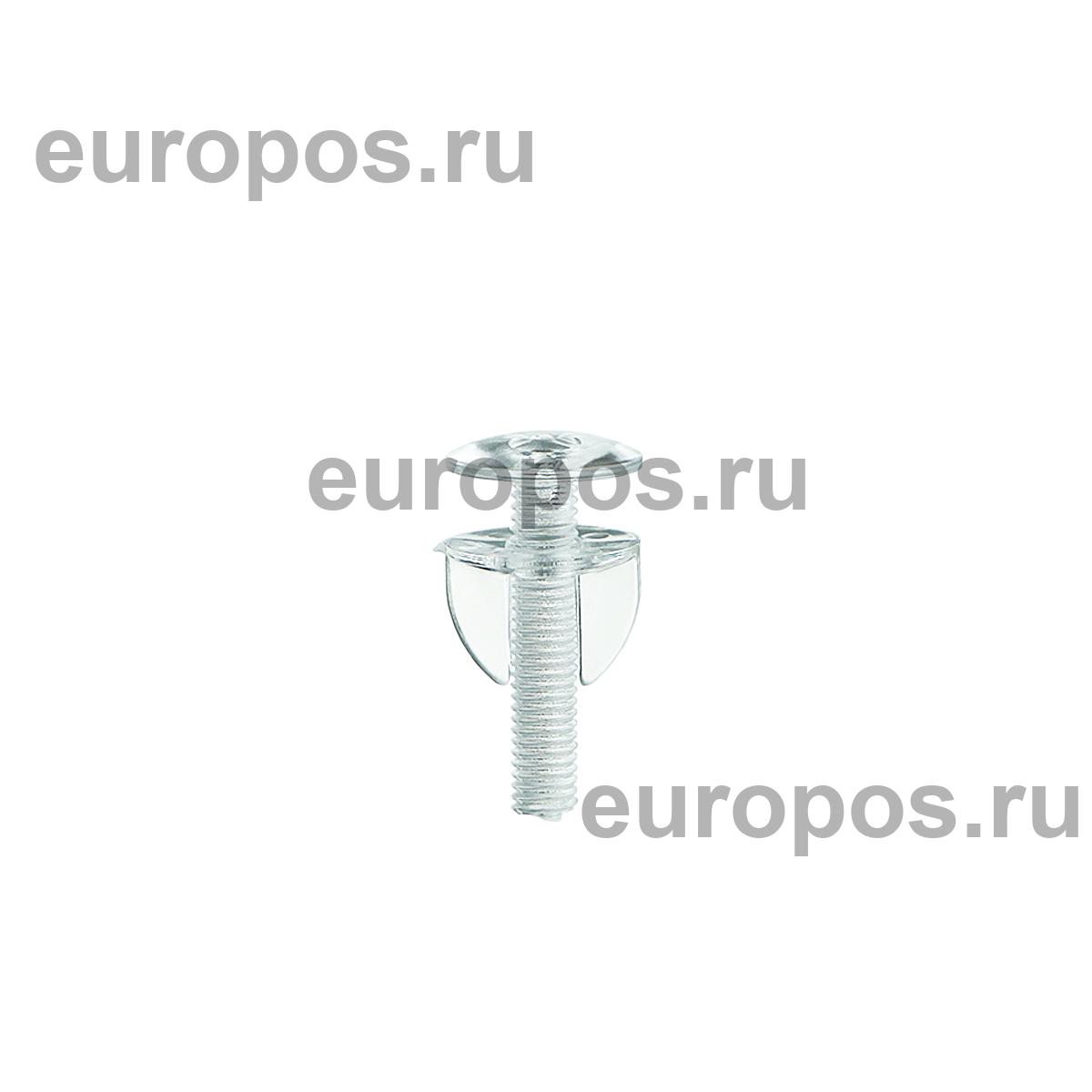 Винт и гайка с ушками VIKING SCREW-25, цвет прозрачный (20 шт. в упаковке)