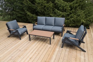 "Лотос" лаунж-зона 5-местная из алюминия