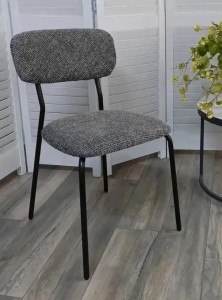 Стул АГАТ (AGATE) SH4555D-18 темно-серый, ткань / черный каркас