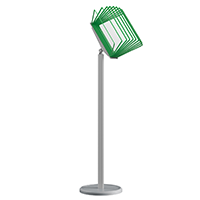 МАЧТА-03.А4.Gr/Gn Демосистема напольная серая 10 зеленых панелей А4