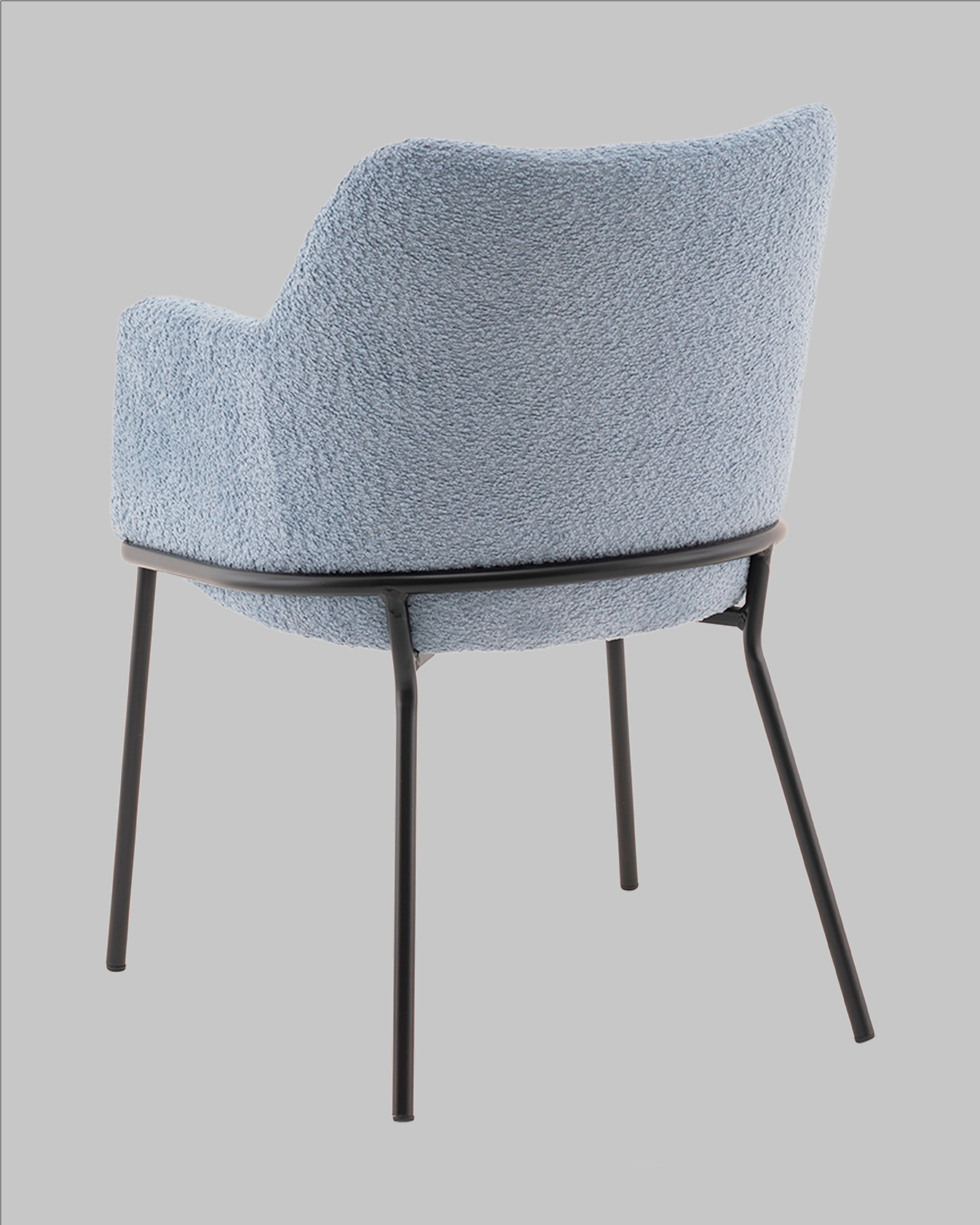 Стул с подлокотниками Кози new ткань букле синий