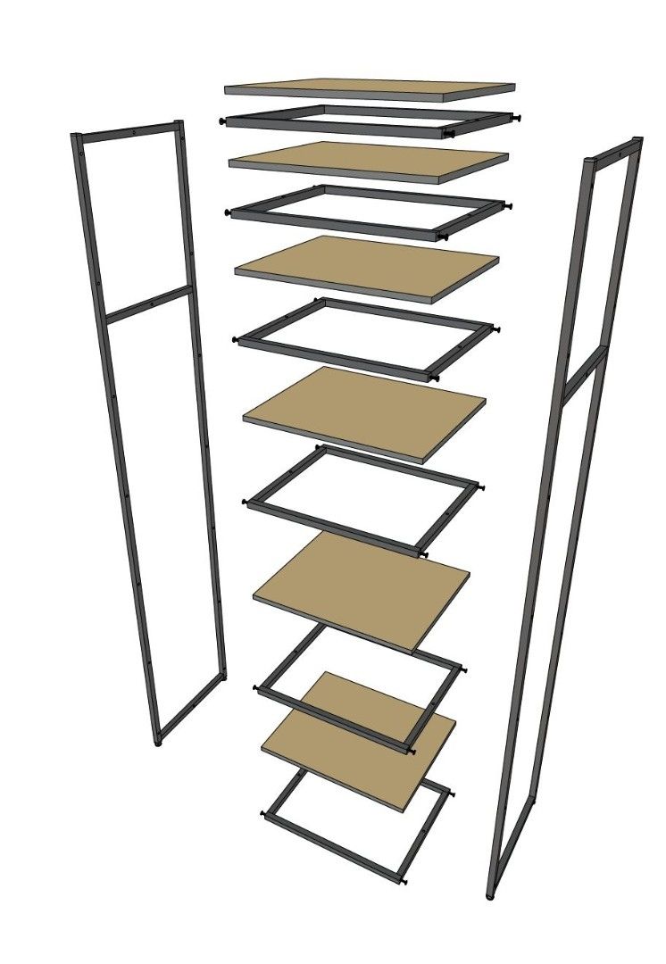Стеллаж для одежды A2260-20 220х60х45