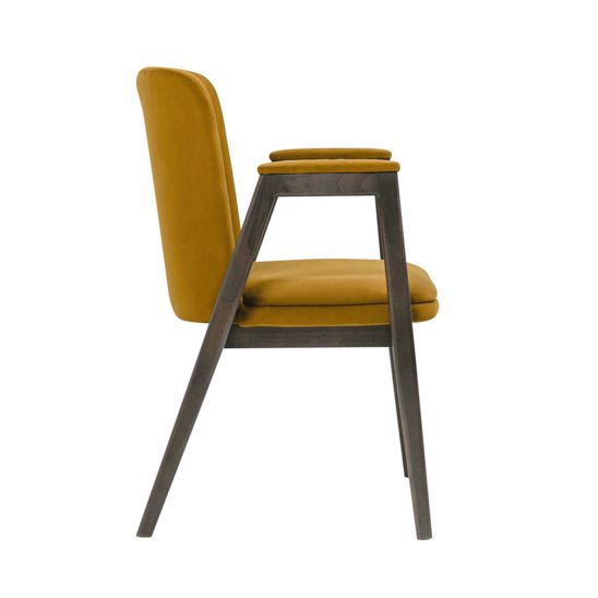 Стул Bali, велюр ginger 008, морилка венге