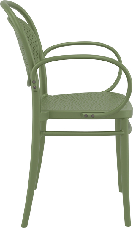 Кресло пластиковое Marcel XL оливковый