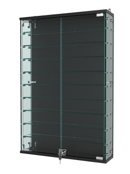 Витрина "АТРИУМ" настенная №2-2, Черный