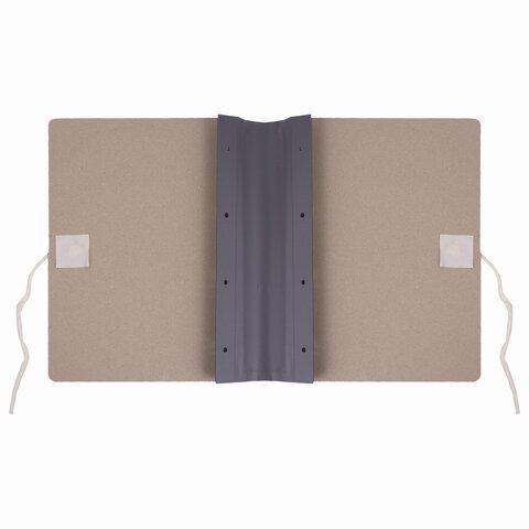 Папка архивная для переплета "Форма 21" 80 мм, с гребешками, 4 отверстия, завязки, STAFF, 112172