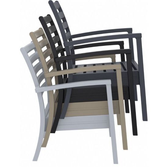 Кресло пластиковое Artemis XL, черный