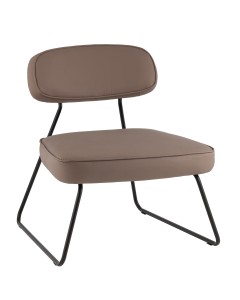 Кресло Кэйт ткань экокожа коричневый