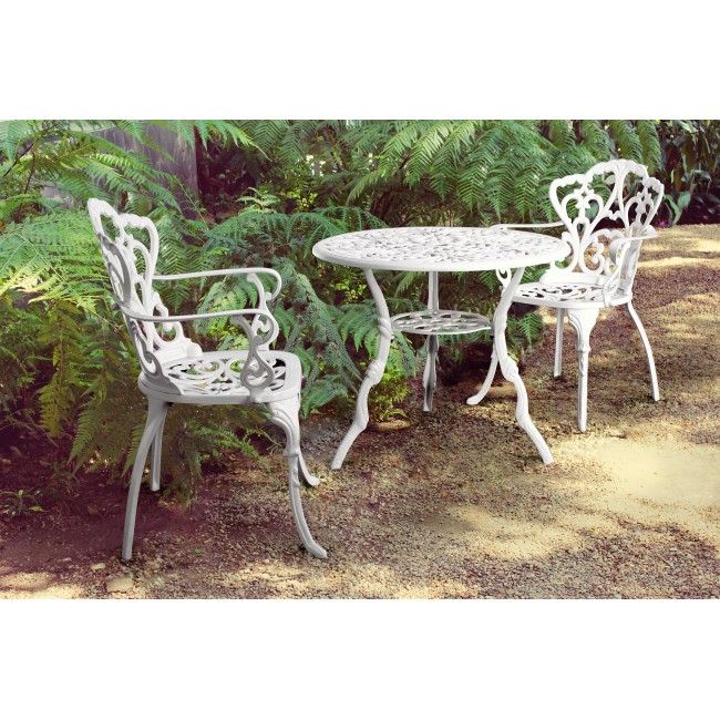 Кресло металлическое Victoria белый