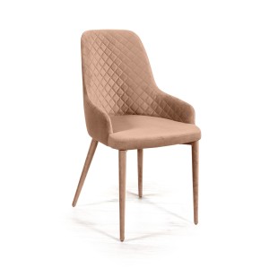 Стул Дуглас ромб, бархат бежевый 5