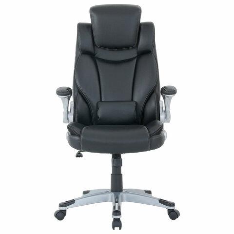 Кресло BRABIX PREMIUM "Phantom EX-553", рециклированная кожа, регулируемый подголовник, черное, 532940