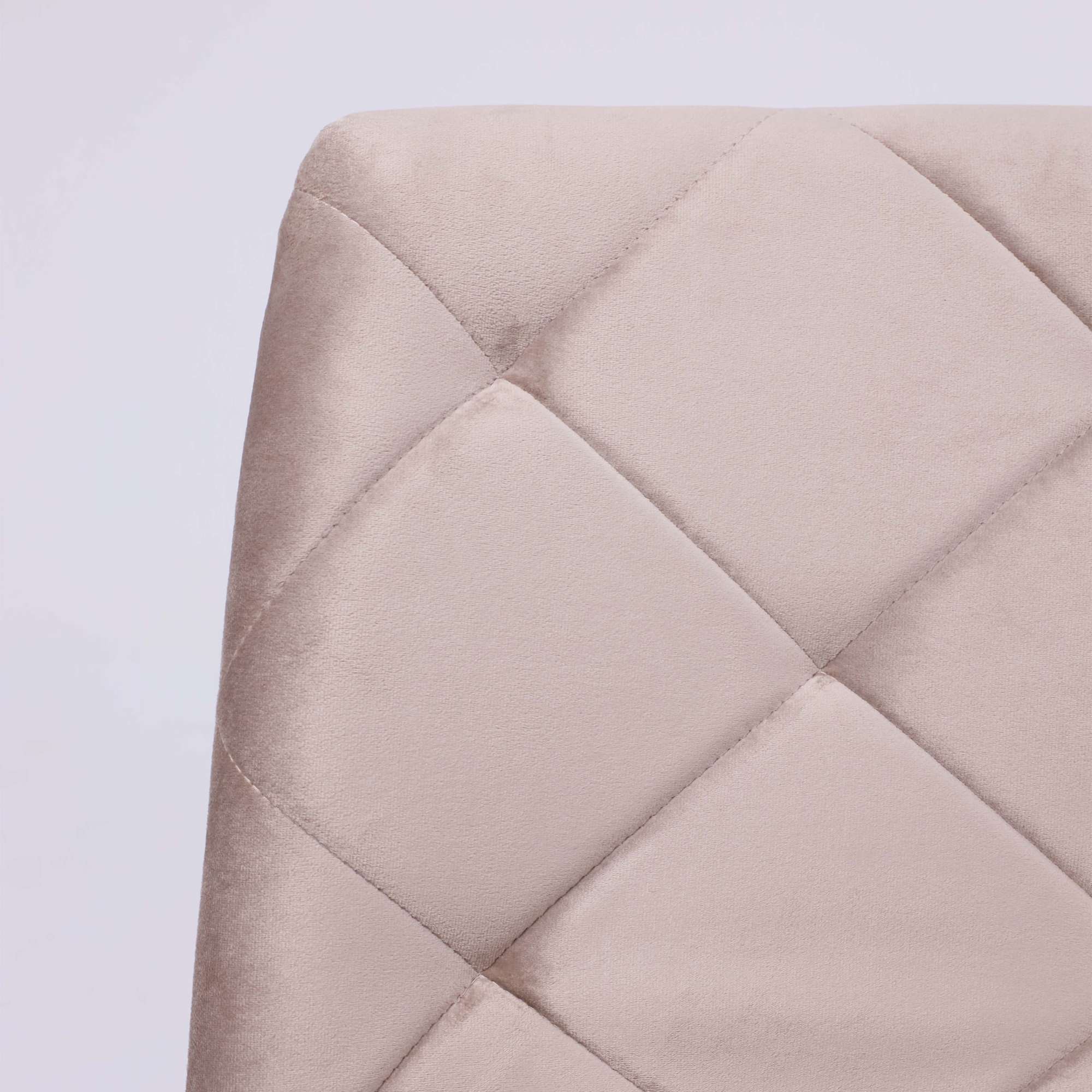 Стул GILL, бежевый велюр/черный