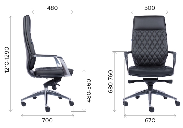 Кресло Everprof Roma Экокожа Черный