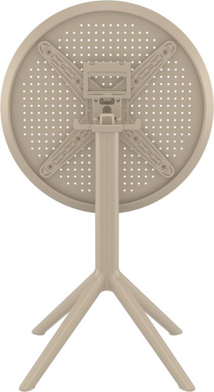 Стол пластиковый складной Sky Folding Table 60 бежевый