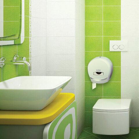 Диспенсер для туалетной бумаги LAIMA PROFESSIONAL CLASSIC (Система T2), малый, белый, ABS-пластик, 601427