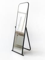4МM-01(черный муар) Зеркало напольное, 500Lх1550Hx500Dмм, зеркальное полотно 1500х370мм